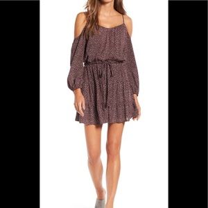 Paige carmine off the shoulder dress